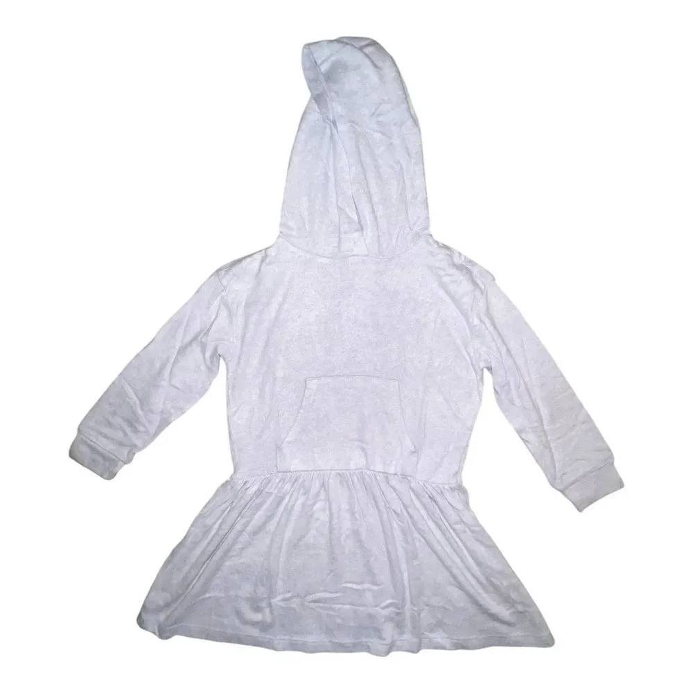 Gymboree Girls Gray Super Soft Hooded Sweater Dress Small NWT